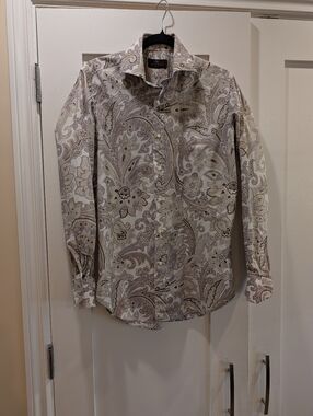 Etro Milano Men's Paisley Shirt,38